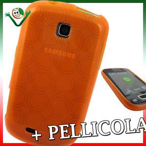   +custodia Orange per Samsung S5570 Galaxy NEXT arancione cerchi Turbo