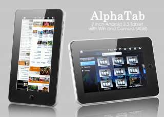 Tablette Android 2,3 Tactile HD 7 WIFI camera 4GO NEUVE Processur 