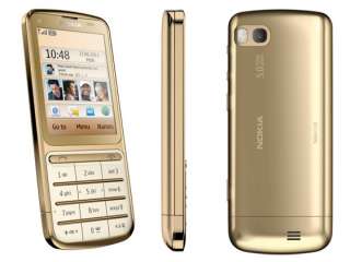 The popular Nokia C3 01 is now available in 18 carat gold plated.