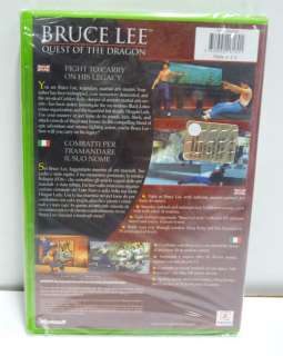BRUCE LEE QUEST OF THE DRAGON NEW XBOX SEALED PAL RARE  