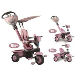 MOOKIE Smart Trike PARROT PINK GALAH 3 In 1 With Parent Handle NEW 