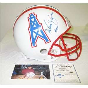 Autographed Warren Moon Helmet   Authentic  Sports 