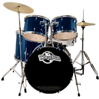 World Tour 5 Piece Drum Set with Cymbals (WOR ST5 BLM)  BJs 