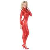 Red Metallic Jumpsuit Adult Costume