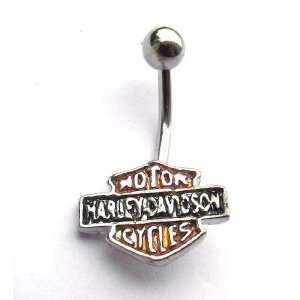MOTORCYCLE HARLEY STYLE BIKER JEWELRY NAVEL BELLY RING BODY JEWELRY 