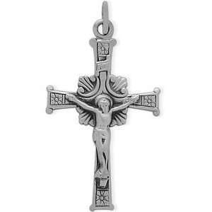  Large Sterling Silver Religious Crucifix Jewelry