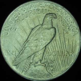 1924 P AU++ Peace Dollar in Eagle Coin Holder     
