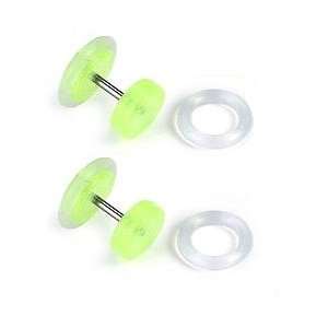   ™ Earrings Rings Fake Glow Cheater Plug 16 gauge   Sold as a pair