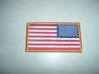 PATCH MILITARY US AMERICAN FLAG REVERSE FACING SHOULDER VELCRO BACK 