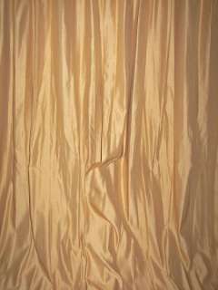   FRENCH COUNTRY VICTORIAN CHIC GOLD SILK DRAPES CURTAINS 93 L  
