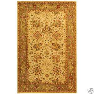 Hand tufted Antique Ivory Wool Carpet Rug  