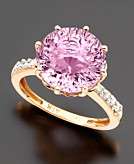   for 14k Rose Gold Pink Amethyst 6 3/4 ct. t.w. & Diamond Accent Ring