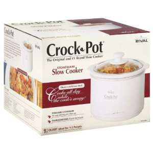   Rival Crock Pot Slow Cooker, Stoneware, 1 Crock Pot 