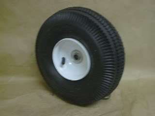 410x350 4, SAWTOOTH Lawnmower TIRE   WHITE WHEEL ASSEMBLY  