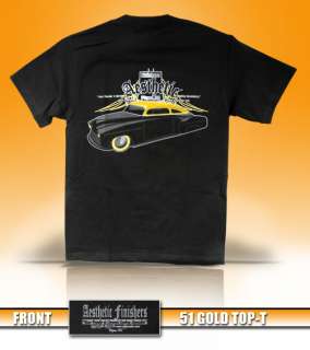 Aesthetic Finishers 1951 Gold Top Hot Rod T Shirt  