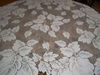   OFF WHITE SQUARE DOILY TABLECLOTH LEAF LEAVES 38 X 38 ITDS427  