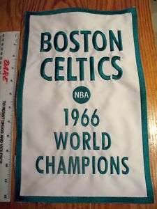 Celtics 1966 NBA Champions Boston Garden BANNER pennant  