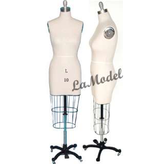 LaModel Professional Female Dress Form with Hip Size10  