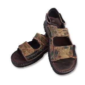  Camo Leather Sandals for Adults (10,Mossy Oak Breakup 