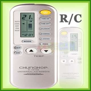 NEWEST Universal Remote Air Conditioner Time On/Off Clock Digital 