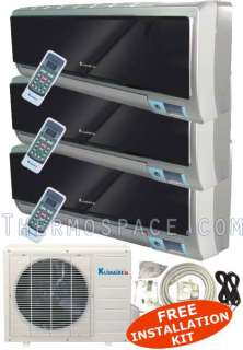 Ton Ductless Mini Split Air Conditioner + Heat Pump  36000 BTU 