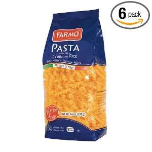Farmo Pasta, Gluten free, 14 Ounce Packages (Pack of 6)  