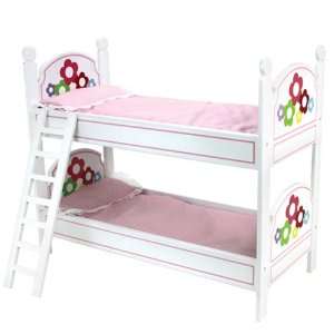 Doll Bunk Bed, Doll Bedding, & Ladder Doll Furniture for American Girl 
