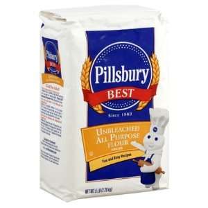 Pillsbury All Purpose Unbleached Flour, 80 oz, 3 ct (Quantity of 2)