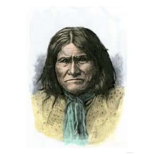 Apache Chief Geronimo, Also Known as Goyathlay, 1880s Premium Poster 
