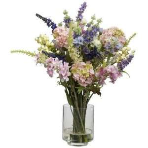    Lavender and Hydrangea Silk Flower Arrangement: Electronics
