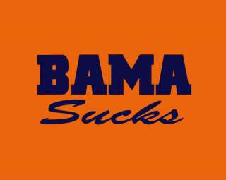 AUBURN TIGERS BAMA SUCKS RIVALRY T SHIRT SEC COLLEGE  