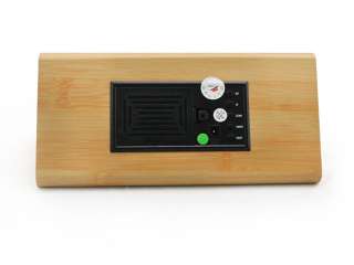   Wood Wooden LED Digital Alarm Clock Sound Control Thermostat Calendar