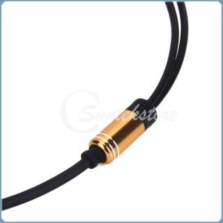   Splitter Audio Stereo Extension Earphone Headphone Cable Gold  