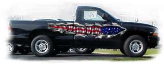 AMERICAN FLAG Auto Vinyl Graphic Car Truck Graphics  