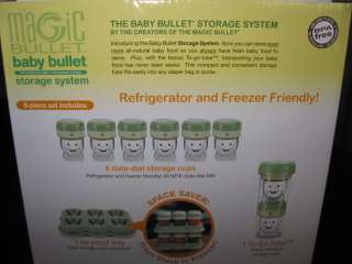 Magic Baby Bullet Food Storage System 8pc NIB  