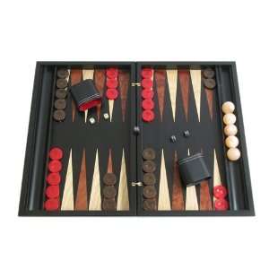  Handmade Backgammon Board Game Set with Racks (Wood Case 