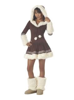 Eskimo Polar Bear Princess Tween Halloween Costume  
