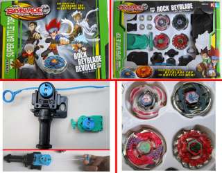   Fusion String Rip cord Launcher Beyblade Battle Toy Set #8004  