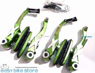 MTB BMX Bike CNC V Brake Set Front AND Rear GREEN  