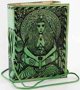 Goddess Leather Blank Book BOS ~ Wicca Witchcraft Pagan Magick Journal 