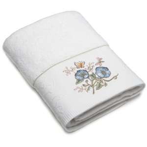   Meadow™ Embroidered Hand Towel, Rose Flower