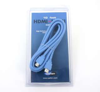 the 10 foot HDMI cable in the package. The actual length of the cable 