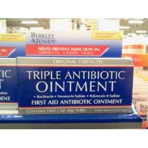 Berkley & Jensen Triple Antibiotic Ointment Total Net Wt 2 Oz