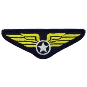   Air Force Wing with Star Patch Black & Yellow 3 Patio, Lawn & Garden