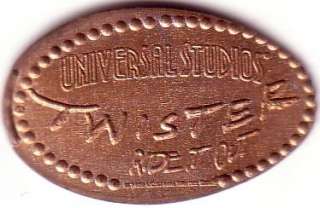 Twister Ride It Out Universal Studios Pressed Penny  