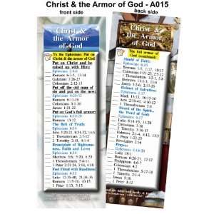  Bible Bookmark   Christ and the Armor of God   Package of 