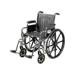   Wheelchair Detachable Desk Arms, Dual Cross Brace, Swing Away Footrest