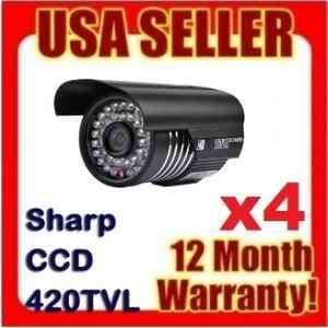   Outdoor Sharp CCD IR Color Security Camera Color CCTV Night Vision