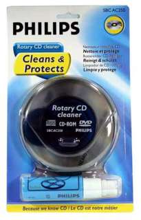   Philips Quality Rotary CD DVD Cleaning Kit Disc Cleaner Buffer & Fluid