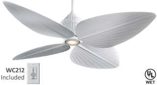   NEW!! Minka Aire Gauguin Outdoor Tropical Ceiling Fan (F581 WHF